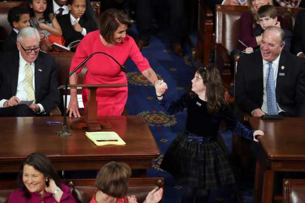 Nancy Pelosi’s first speech as House speaker celebrated women’s accomplishments