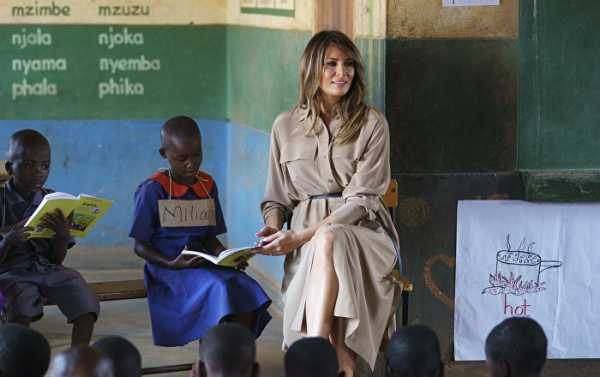 Trump's Remark on Melania Seeing 'Tremendous Poverty' in Africa Puzzles Netizens