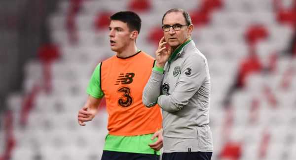 Martin O’Neill urges Ireland fans to give Declan Rice some space